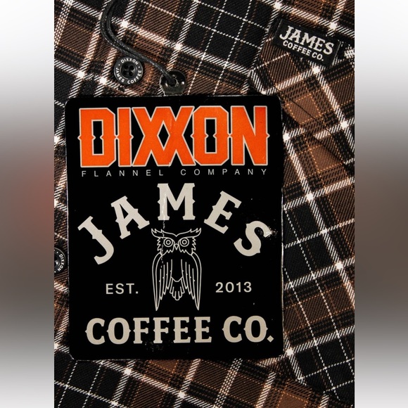 DIXXON JAMES COFFEE CO. FLANNEL - Picture 10 of 11